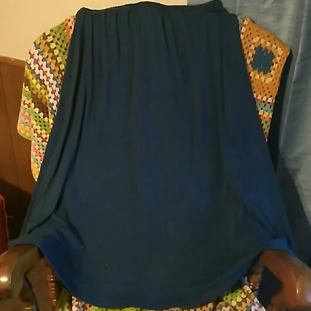 Blueish blue skirt